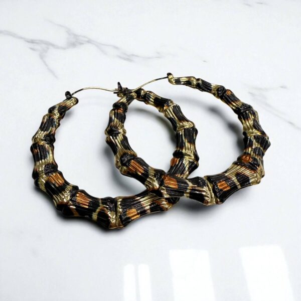 Argollas animal print