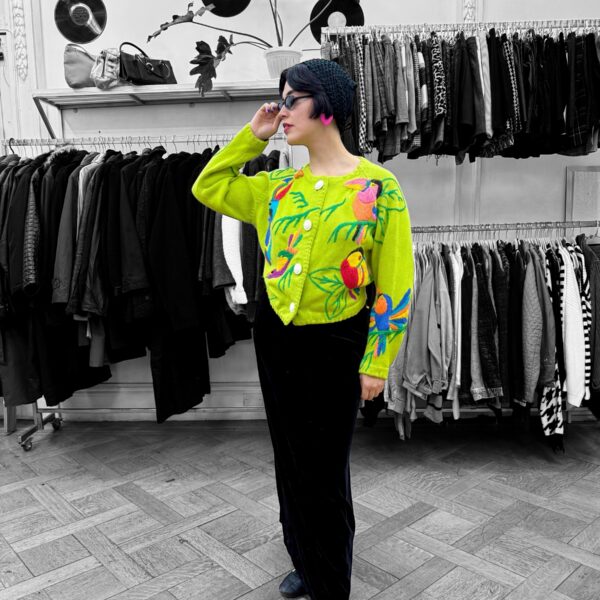 Falda terciopelo negro