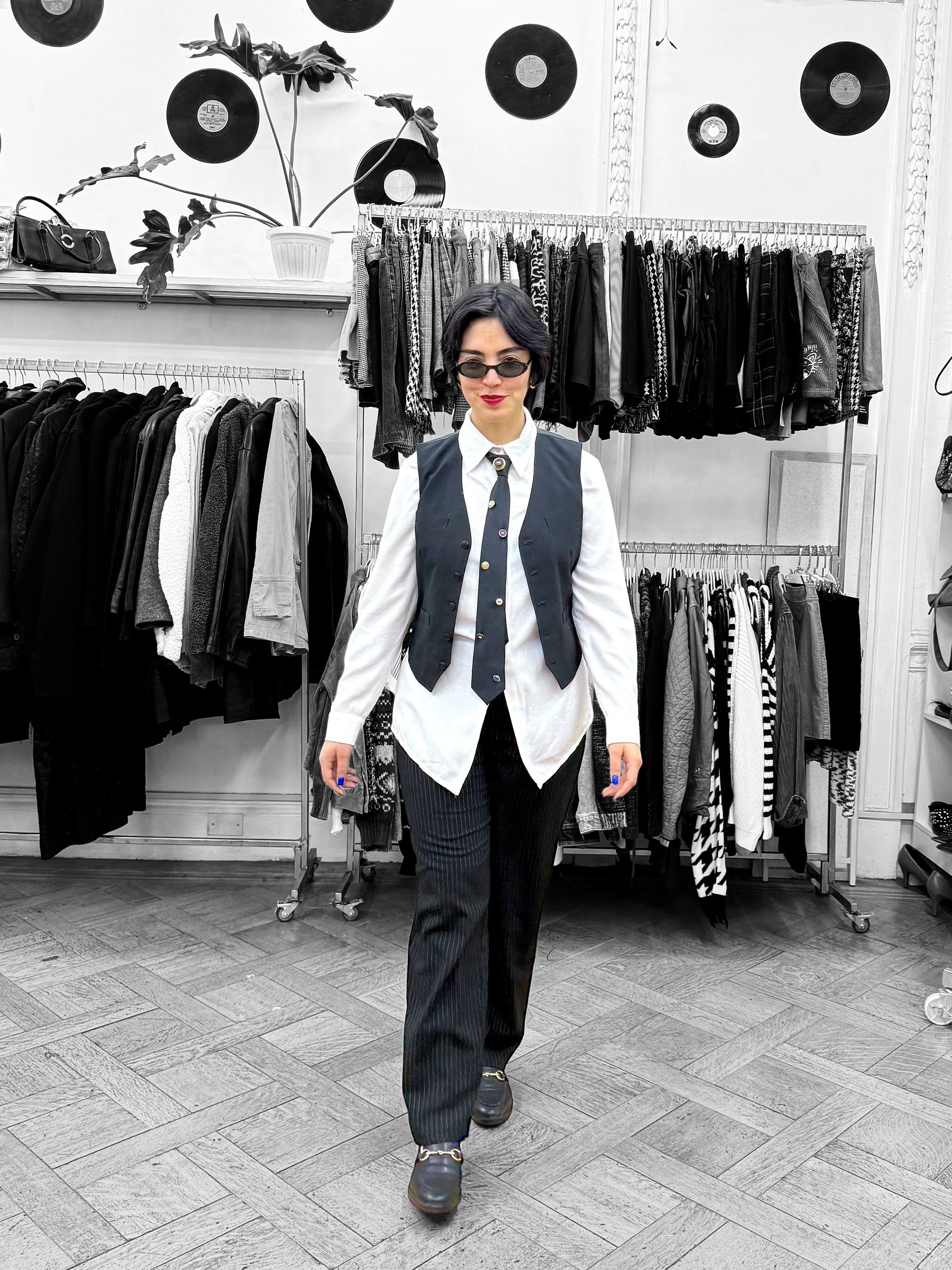 Pantalón tela con líneas - Imagen 2