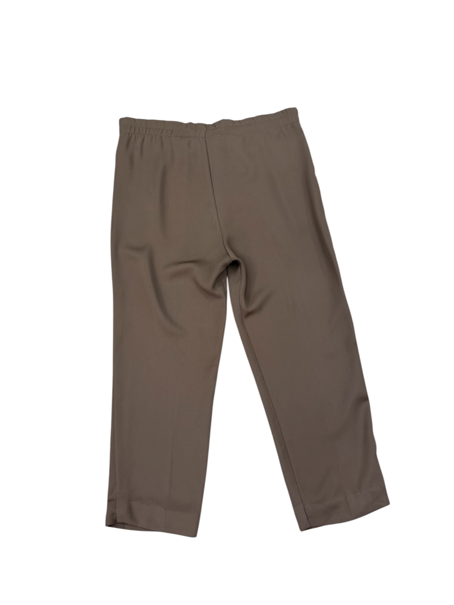 Pantalón tela café - Imagen 3