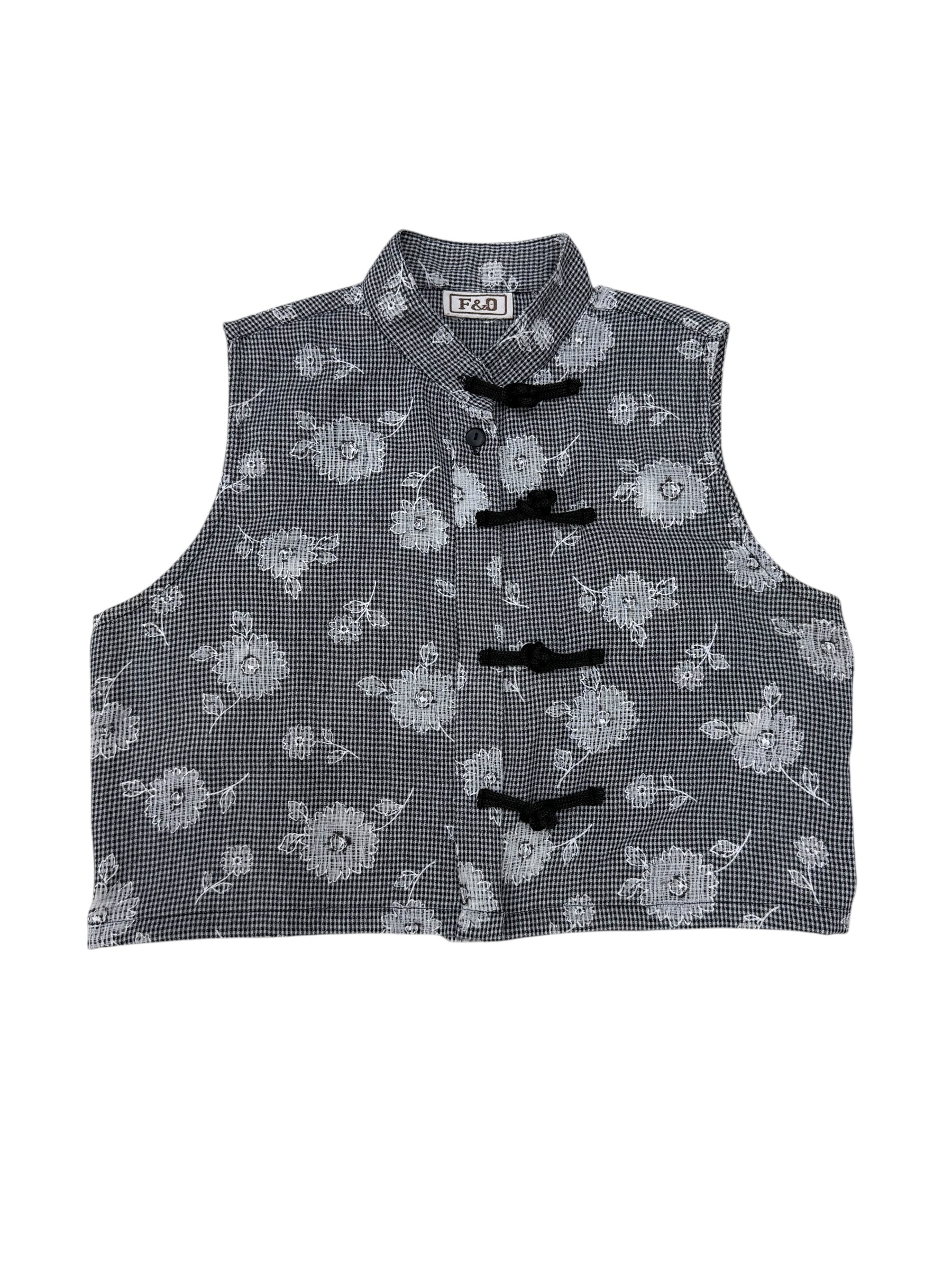 Blusa estilo oriental vintage · Upcycling - Imagen 2