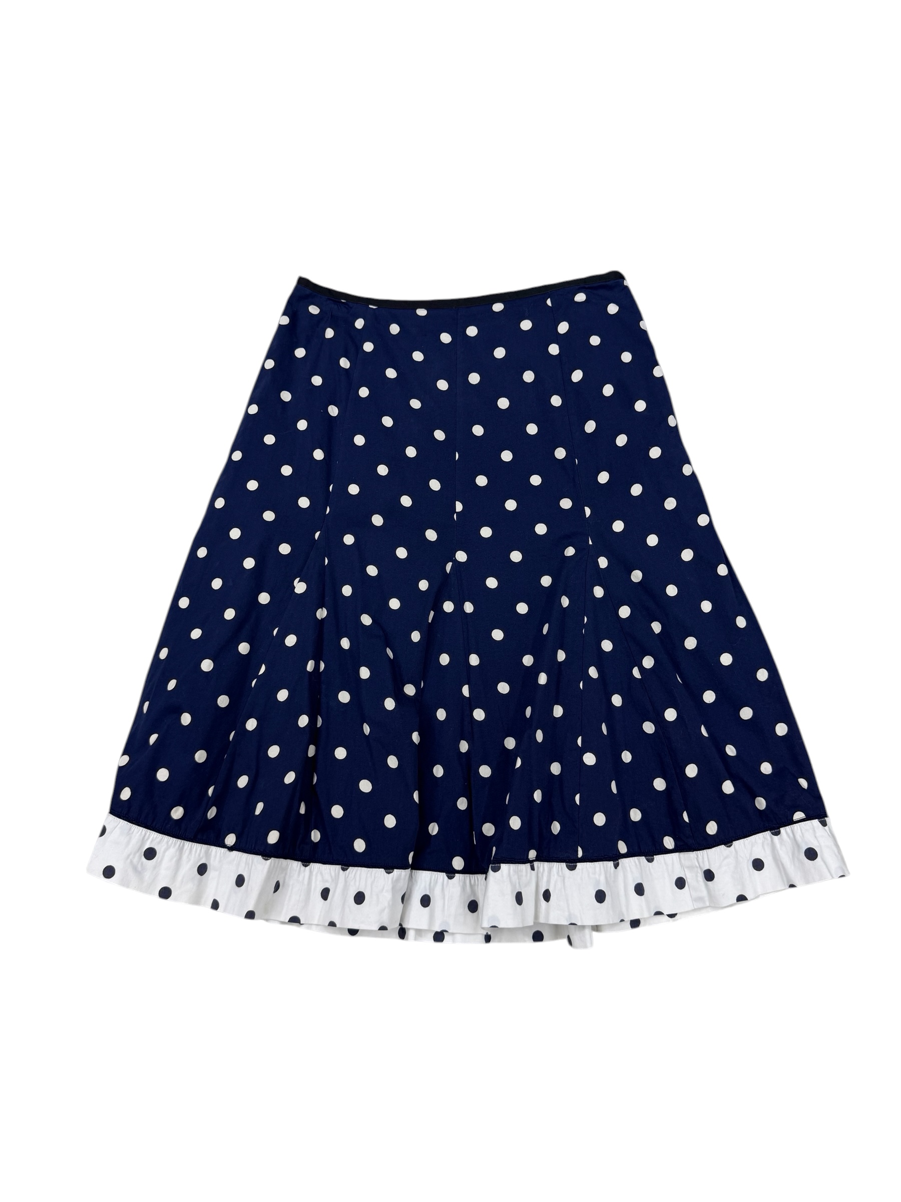Falda azul con lunares blancos - Imagen 2