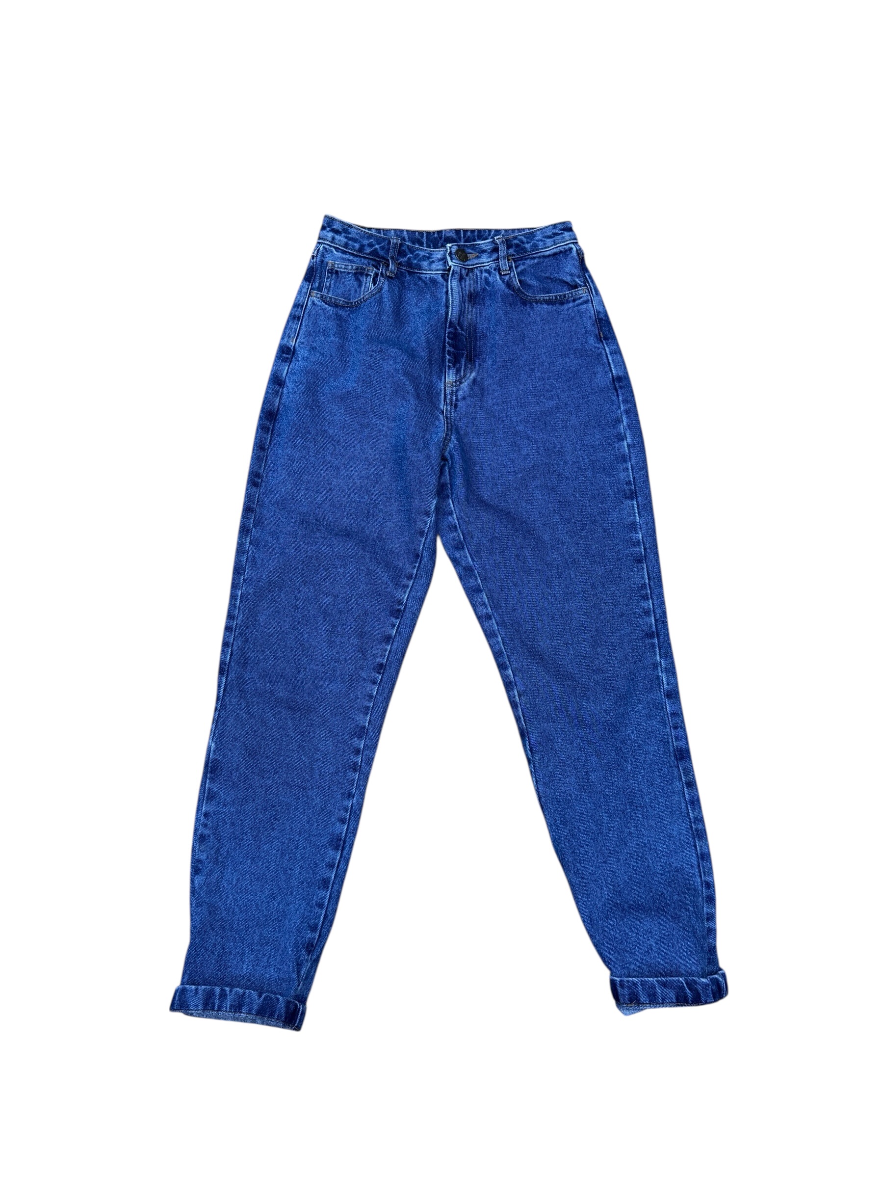 Jeans azul de tiro alto - Imagen 2