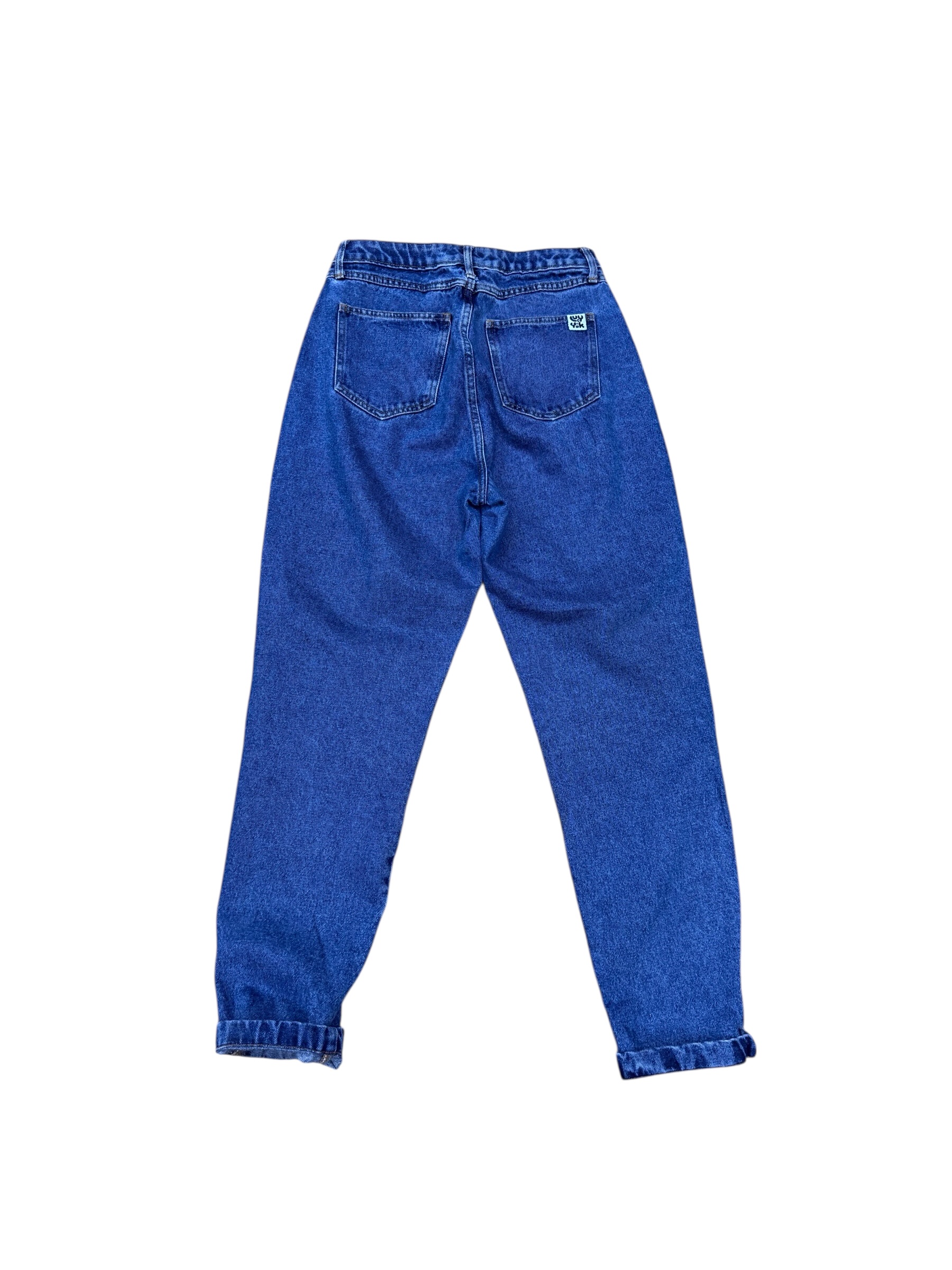 Jeans azul de tiro alto - Imagen 3