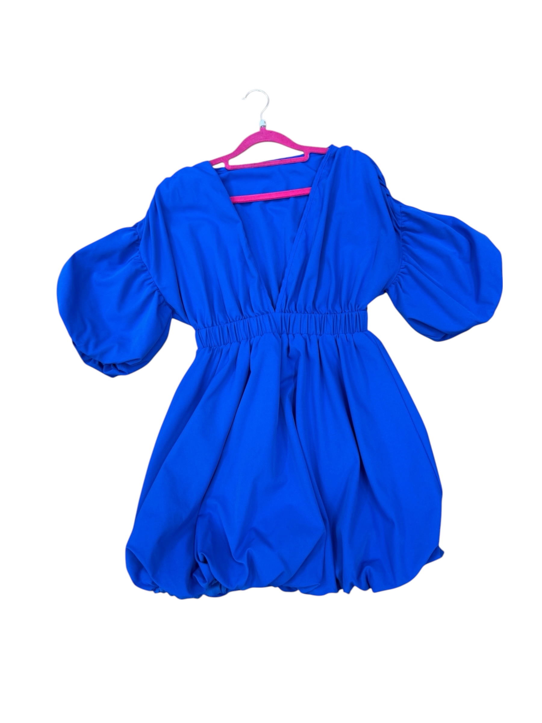 Vestido globo azul eléctrico – segunda man0 - Imagen 2